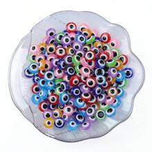 50 cái 8/10mm Pha trộn Mắt ác Spacer Hạt Bằng phẳng Mắt Nhựa Hạt Đối với Làm Hoa tai Điện thoại Chuỗi - Nhiều màu - Xem 5