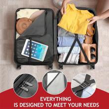 3-In-1 Multifunctional Large Capacity Traveling Storage Suitcase Luggage Pink - Màu Đỏ Sâu - Xem 8