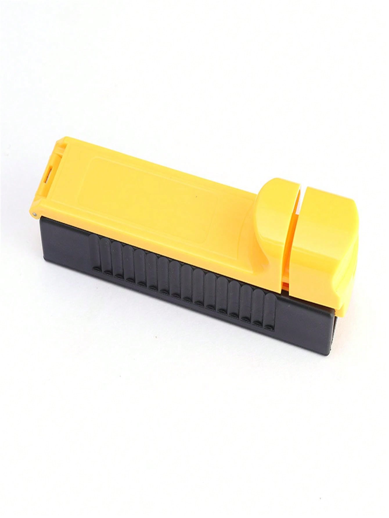 1pc Yellow SingleTube Manual Cigarette Rolling Machine, PushPull