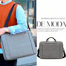 Shendy Vendy Executive Waterproof Briefcase School Laptop Portfolio 15.6¨ - 灰色 - 查看 5