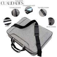 Shendy Vendy Executive Waterproof Briefcase School Laptop Portfolio 15.6¨ - 灰色 - 查看 4