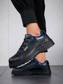 鋼趾防刺穿施工安全工作鞋 - 黑色 - 查看 2