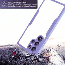 Hadaasi 1 件紫色混合 360 度全身 TPU+PC 双层亚克力防震硅胶保护壳适用于三星 Galaxy S25FE、Apple 17 Pro/17 Pro Max/17 Air/17、OPPO 和 Honor 400/400 Pro/400 Lite