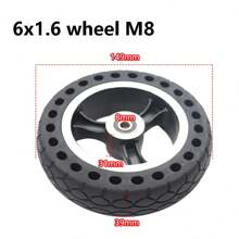 1入組5.5x1.6 6x1.6蜂巢實心輪胎/防爆輪胎,適用於5.5英寸輪,適用於小型電動滑板車,快速輪f0 - 杏色 - 查看 5