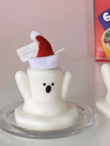 3d雪人矽膠模具,聖誕節香薰蠟燭模具,石膏模具,石膏矽膠模具,蠟燭製作套件 - 白色 - 查看 2