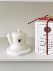 3d雪人矽膠模具,聖誕節香薰蠟燭模具,石膏模具,石膏矽膠模具,蠟燭製作套件 - 白色 - 查看 3