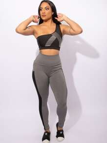 Women Sports Sets - 灰色 - 查看 1