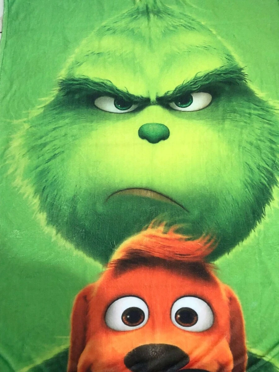 1 FRAZADA NAVIDEÑA DUENDE CON PERRO MANTA - Verde - Ver 1