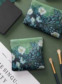 化妝包小彈出式組織器,小口紅包,鑰匙化妝包,袋子裡裝很多小袋子,便攜式迷你化妝包,小包,數據線組織袋,自動關閉電源,耳機充電器電源小型迷你便攜式數字袋男女款化妝包 - 綠色 - 查看 5