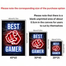 Set de 5 pinturas de pared de póster de estilo neón de videojuegos, decoración de arte moderno para sala de juegos, impresiones en lienzo sin marco, arte de pared en lienzo, pósteres para habitación, artículos de decoración de habitación, decoración del hogar, decoración estética de habitación, decoración occidental, decoración para baño, sala de estar, dormitorio, oficina