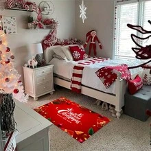 1 Miếng Giáng sinh Trang trí Thảm cửa Đối với Lối vào , Chống trượt , Dơ dáy Chống lại , Chế tạo Của Pha lê Nhung Tấm thảm , Thích hợp Đối với Phòng khách , Phòng ngủ - Giáng sinh 1 - Xem 6