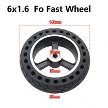 1入組5.5x1.6 6x1.6蜂巢實心輪胎/防爆輪胎,適用於5.5英寸輪,適用於小型電動滑板車,快速輪f0 - 杏色 - 查看 6