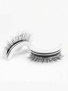 1副可重複使用的自然假睫毛,自粘式,無需膠水,灰常逼真又容易戴,能夠加長睫毛並導致熱敏。 - 濃密款 - 查看 5
