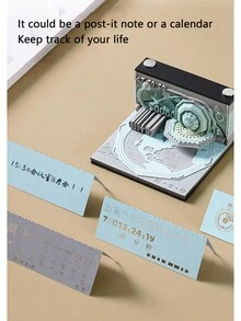 2024年新品手撕式立體紙雕地球儀,附曆日創意文具禮品,辦公桌面裝飾diy藝術品 - 紅色 - 查看 2