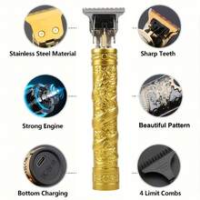 Gold-color Dragon Design Electric Shaver - Gold - View 4