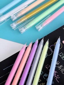 10入組大容量荧光笔,適用於抄寫、涂鸦、學生高亮,學校文具用品