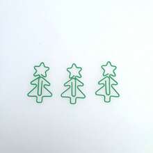 5pcs Green Christmas Tree Shaped Paperclips - Green - View 2