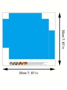 1入組20*20公分/7.87 * 7.87英吋無框diy 5d鑽石畫套裝,冰龍鑽石畫作品全鑽十字針織畫鑽石刺繡馬賽克畫藝術工藝牆壁裝飾 - 彩色 - 查看 2