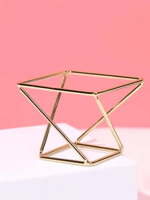 1 cái Giá đỡ mút trang điểm lưới sắt 3D Creative Magic, Giá đựng mút trang điểm hình quả bầu có hộp đựng hình quả bầu cho mút trang điểm, cho kỳ nghỉ bãi biển, Bộ sưu tập phòng tắm, Bộ sưu tập phòng ngủ, Sức chứa lớn - Vàng - Xem 2