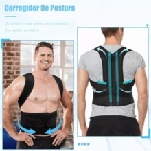 Faja Correctora Postura Espalda Para Hombre Y Dama Ajustabl - Negro - Ver 3