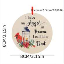 1pc Red  Christmas Ornaments Remembrance Gifts For Loss Of Dad Memorial Christmas Ornament Decor Xmas Memorial Gifts For Christmas Tree Decorations Remebrance Gifts For Dad Sympathy Gift For Dad Memorial Ornament For Dad - White - View 11