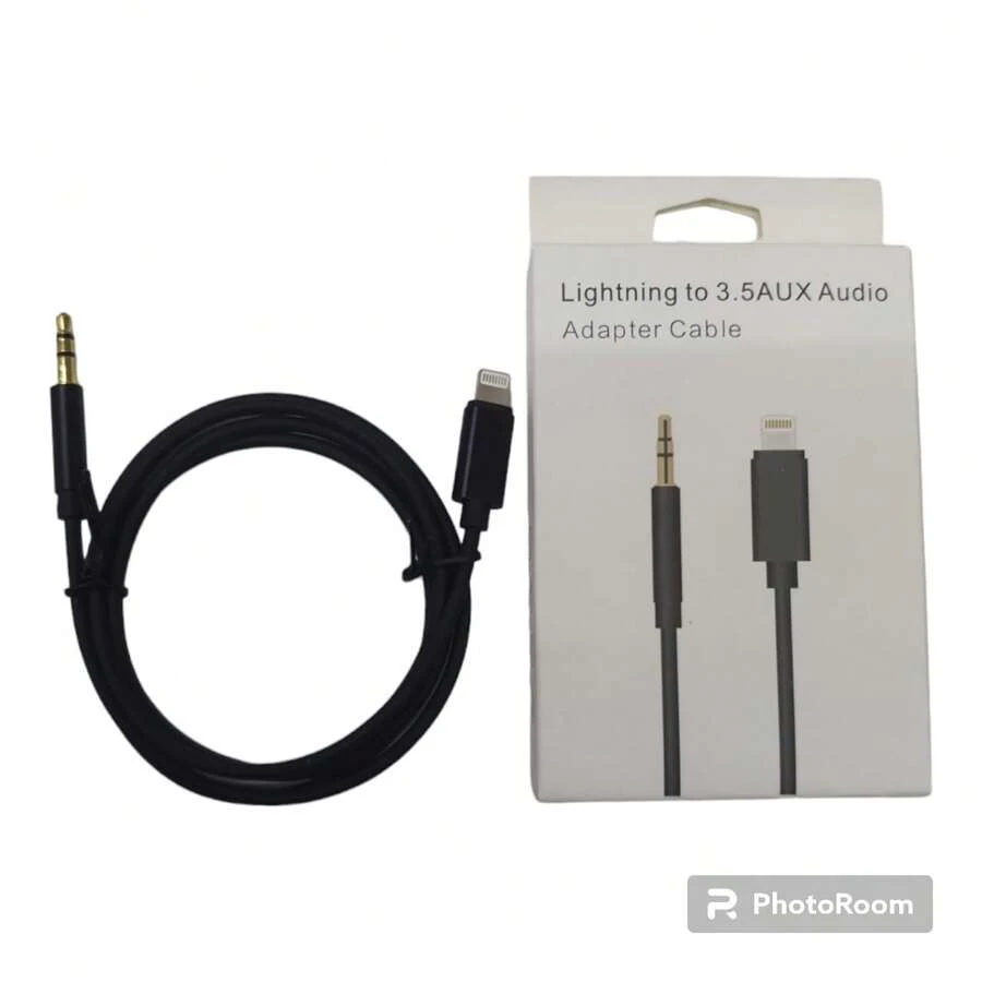 Lightning To 3.5 AUX Audio Cable,Adapter Cable - 黑色 - 查看 1