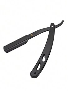 1 Pieza Navaja De Afeitar De Barbero (no Incluye Cuchilla) - Negro - Ver 4