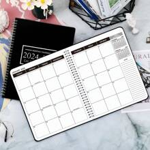BUBU 2026 Monthly Planner/Calendar - Monthly And Weekly Planner From Jan 2026 - Dec 2026,Spiral Planner Notebook With To Do List Tasks,Goals,Notes,Back To School Supplies - Black and White - View 8