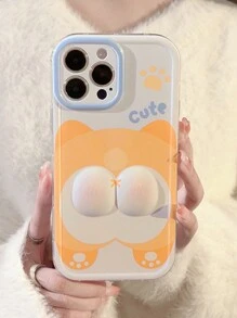 Gucadi One 透明手機殼-畫家胖貓[光澤]貓狗[光澤]可愛有趣表情,相容於iphone 15/15 Pro/15 Plus/15 Pro Max - 彩色 - 查看 12