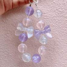 20入組23.7*34mm美人魚蝴蝶結珠子diy手機殼亞克力鑰匙扣頭繩材料diy配件 - 20顆/23.7*34mm - 查看 6