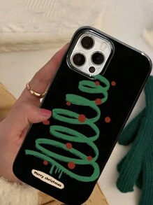 Giáng sinh Bộ sưu tập Đen TPU Coverage hoàn toàn Ốp lưng & bao da điện thoại Với Tím Cây thông noel Và Ngôi sao Thiết kế , Tương thích với Apple iPhone 15 , 15 Hơn , 15 , 15 - Nhiều màu - Xem 8