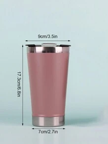 新款真空鍍膜保溫杯,商務辦公簡約咖啡杯,1個 - 酒紅色 - 查看 6