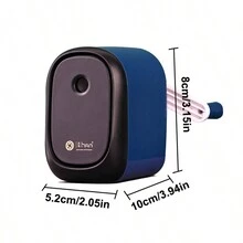 New Durable & Compact Hand-crank Pencil Sharpener, Suitable For All Kinds Of Pencils - Dark Green - View 2