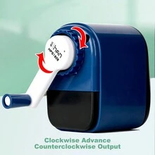 New Durable & Compact Hand-crank Pencil Sharpener, Suitable For All Kinds Of Pencils - Dark Green - View 8