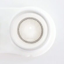 FreshGo Color Contact Lens Power 0.00 Silver 2-Tone Colors 14.2 Mm Yearly Enlarge Eyes With Natural Effect Suitable For Any Occasion - Ice - View 4