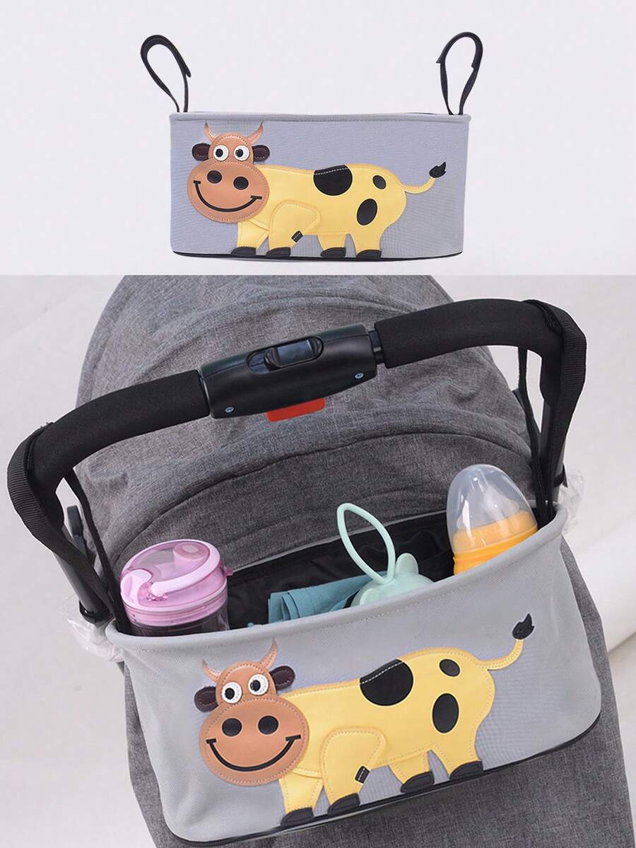 1件嬰兒推車收納包,多功能奶瓶水杯嬰兒推車收納掛袋,媽咪包嬰兒推車包,適用於寶寶出行季兒童車、嬰兒車配件,防水方便易清潔,可選擇帶蓋和不帶蓋 - 灰色 - 查看 1