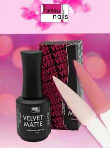 15 ml Gel Matte Velvet Fantasy nails - Negro - Ver 2