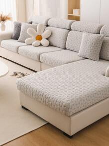 1 Miếng 2023 Mới Không thấm nước Bọc ghế sofa , phổ cập Bao gồm tất cả Bốn Đàn hồi Bọc đệm Ghế sô pha - màu xám nhạt 1 - Xem 4