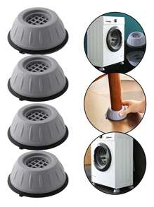 LEAPAIR 4入組防滑橡膠家具腳墊,防震洗衣機支撐墊,浴室防滑墊 - 灰色 - 查看 1