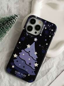 Giáng sinh Bộ sưu tập Đen TPU Coverage hoàn toàn Ốp lưng & bao da điện thoại Với Tím Cây thông noel Và Ngôi sao Thiết kế , Tương thích với Apple iPhone 15 , 15 Hơn , 15 , 15 - Nhiều màu - Xem 12