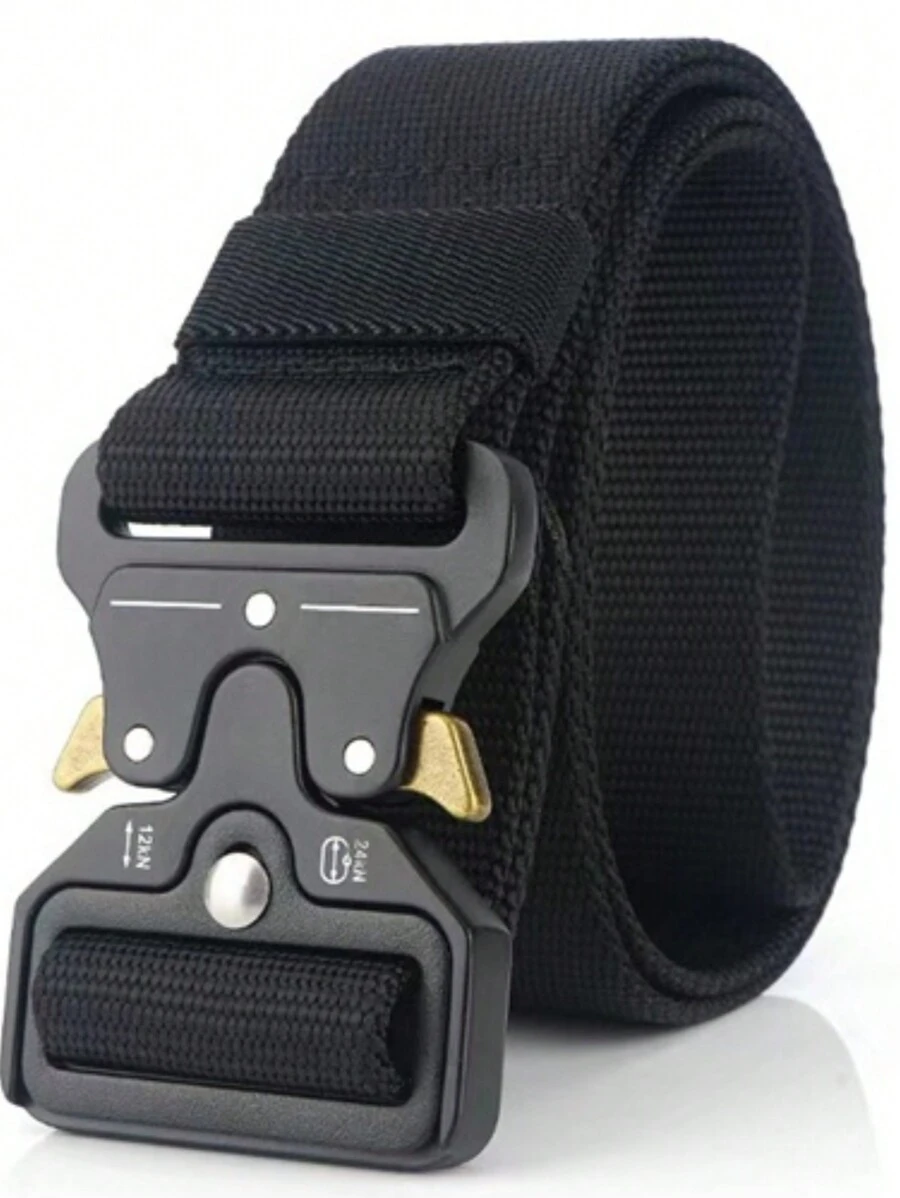 男士腰帶街頭日常使用，完美作為禮物贈送給朋友 - 黑色 - 查看 1