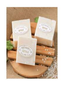 Set Of 12 MEGAN SHOP Rice Bar Soap - Beige - View 3