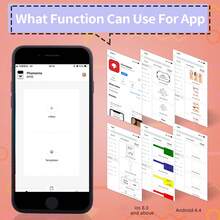 Phomemo M110 Wireless Printers with 2 Thermal Label Stickers  Android & IOS Phone Sticker Printer with Square Round Adhesive Paper Roll - Black and White - View 4