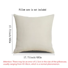 2pcs Christmas Themed Linen Square Pillowcases With Deer Print (pillow Core Not Included) - Chocolate Brown - View 3