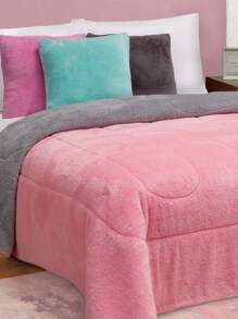 Home Elephant Double Pink Thermal Shearling Coverlet Vista Pink - Pink - View 2