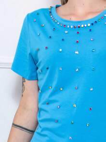 Women T-Shirts - 藍色 - 查看 8