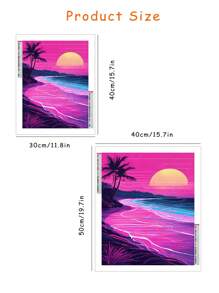 Seaside Diamond Painting, Latest Design, Full Drill, Diy Mosaic Art, Living Room Home Decor, Wall Decoration, Embroidery