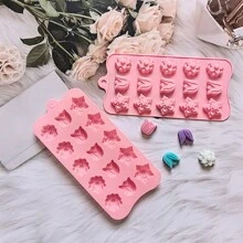 1入組新款矽膠巧克力模具,diy郁金香和玫瑰形狀餅乾、翻糖、果凍、冰塊和蛋糕裝飾烘焙工具,適合作為禮物
