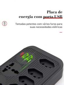 Electrical Sockets & Plugs Adaptors - 黑色 - 查看 6