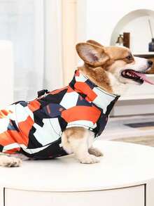 1件戶外紅色寵物夾克-適合最大尺寸m:2.5kg,l:4kg,xl:5kg,2xl:7.5kg,3xl:9.5kg,4xl:14.5kg,5xl:20kg,6xl:30kg - 紅色 - 查看 6